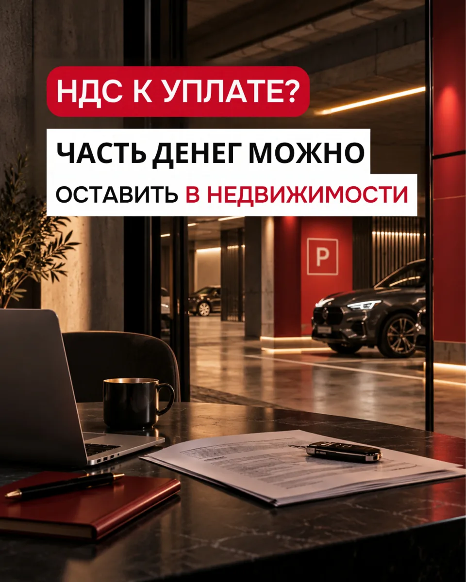 У ВАС НДС К УПЛАТЕ. А ЧТО, ЕСЛИ ЧАСТЬ ЭТИХ ДЕНЕГ ОСТАВИТЬ В НЕДВИЖИМОСТИ?