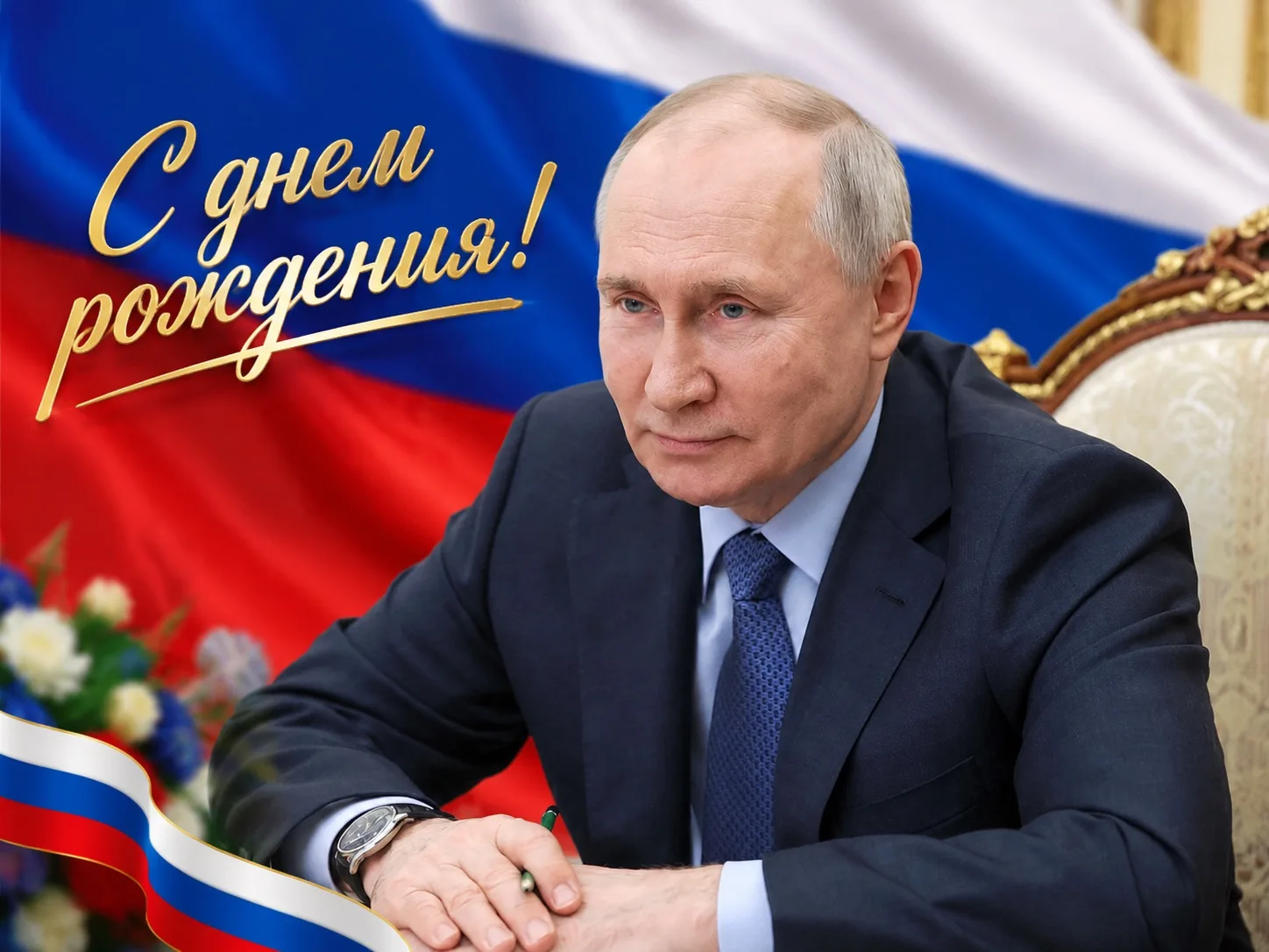 Сегодня мы отмечаем день рождения нашего Президента — Владимира Владимировича Путина. Е...