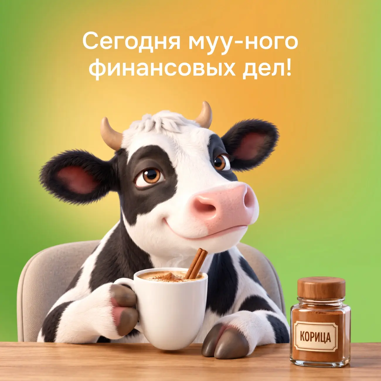☕ Кофе с корицей — по четвергам.