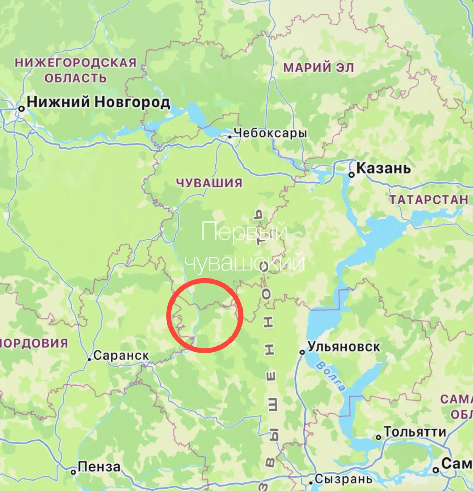 ❗️О фиксации ракеты на стыке Чувашии и Ульяновской области сообщают мониторинговые каналы.