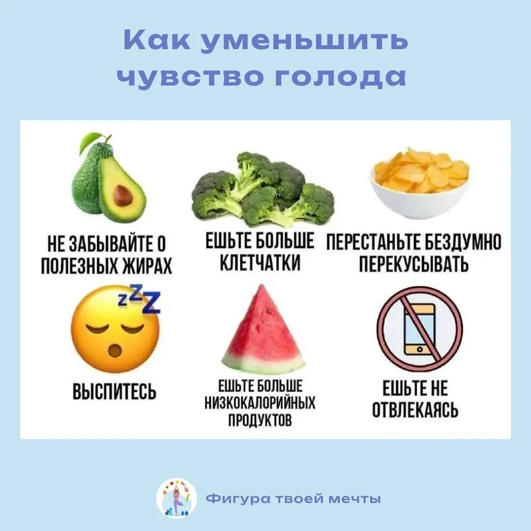 Как уменьшить чувство голода и легче контролировать аппетит