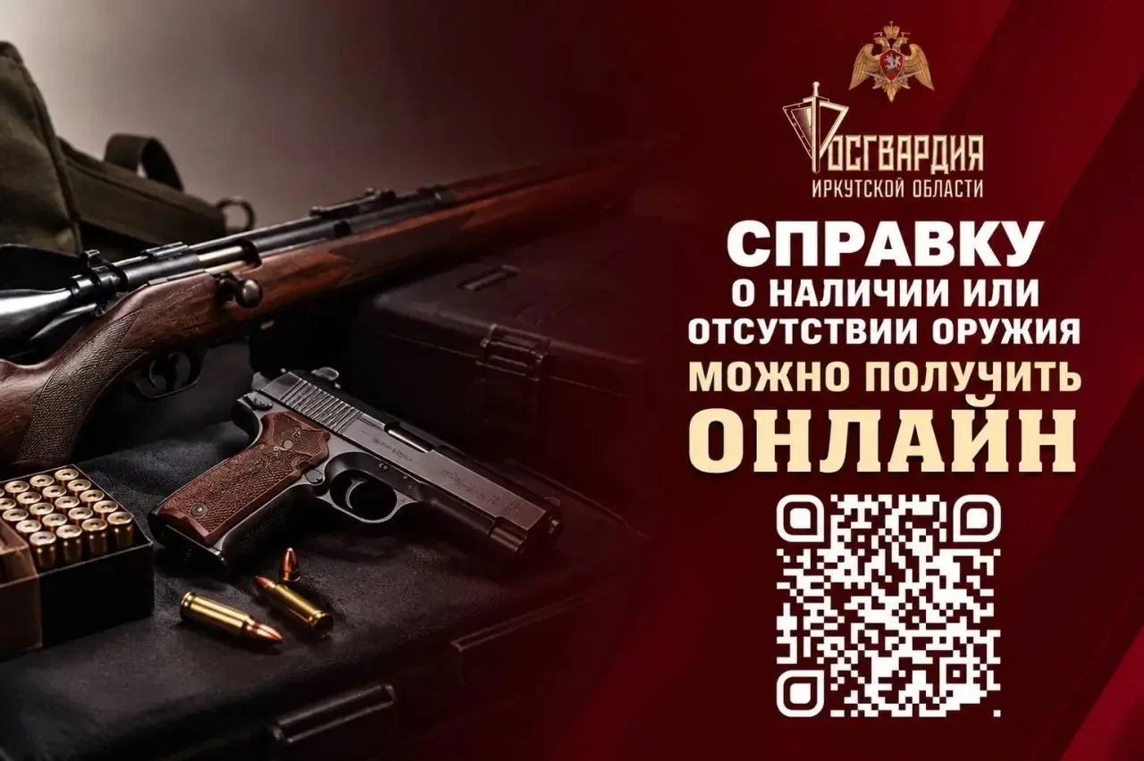 Справку о наличии или отсутствии оружия можно получить онлайн