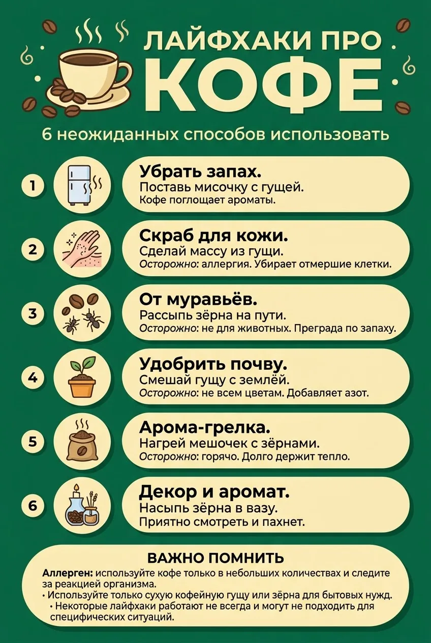 Лайфхаки про кофе ☕️