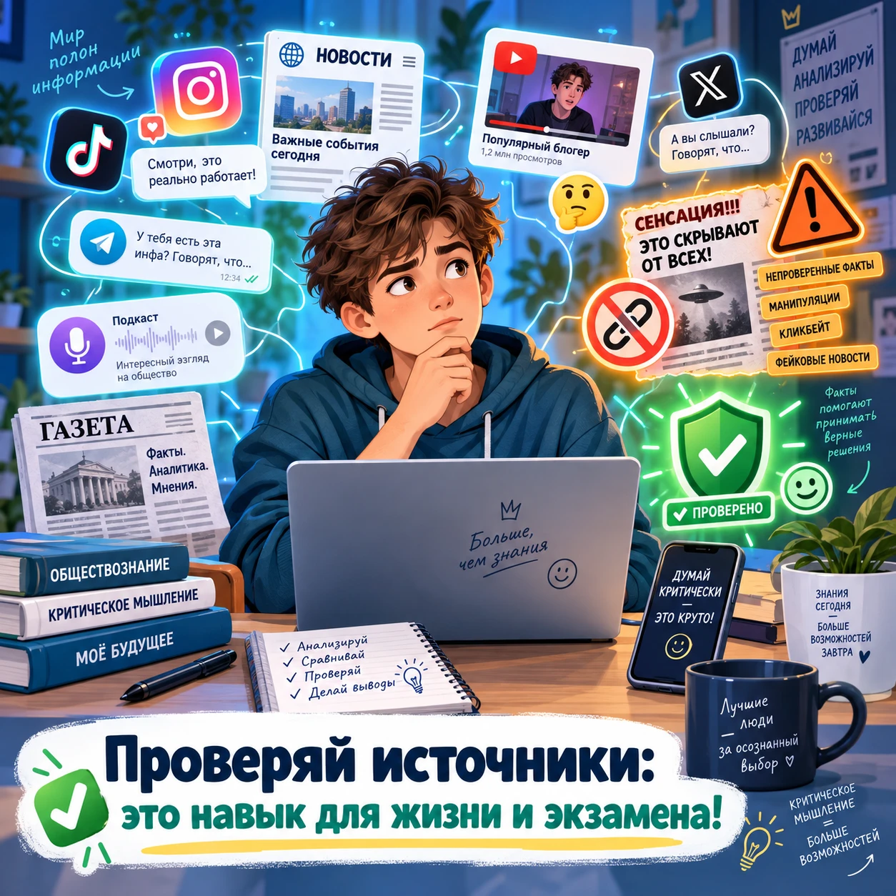 🎯 «Когда читаешь новости: „Это правда?“ или „Кто это вообще придумал?!“»