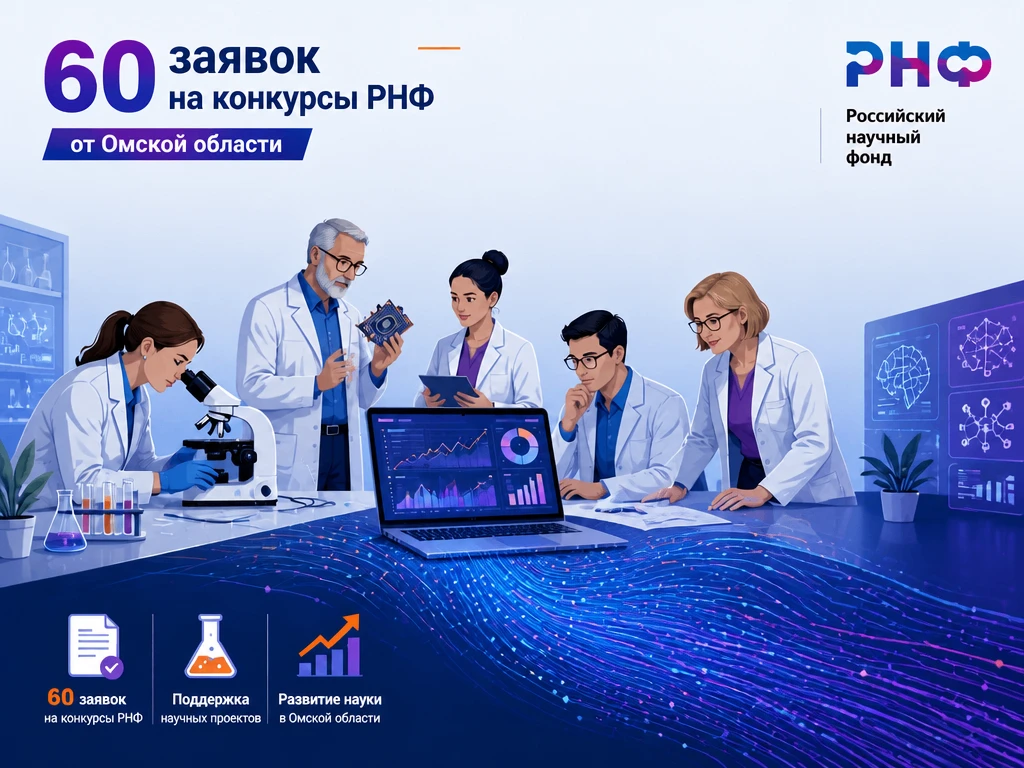 60 заявок на участие в региональных конкурсах Российского научного фонда подано от Омск...