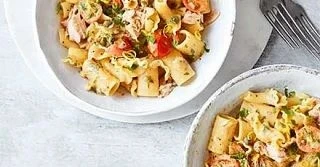 🍋 Паста с тунцом, томатами и каперсами