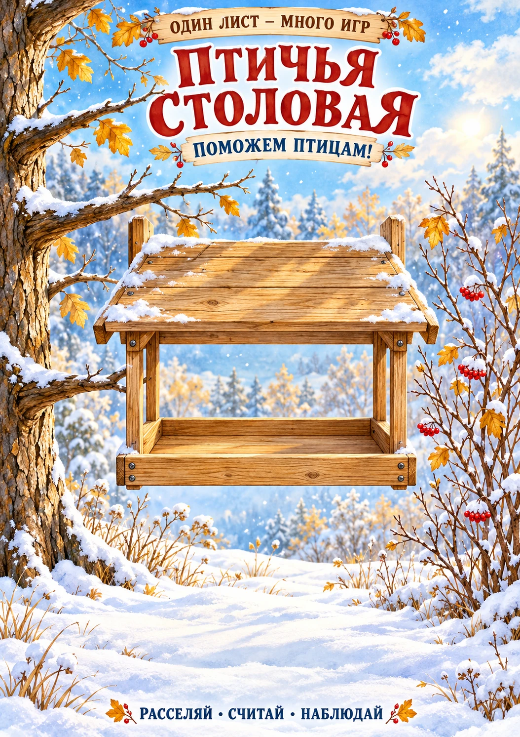 🐦 «ОДИН ЛИСТ — МНОГО ИГР»