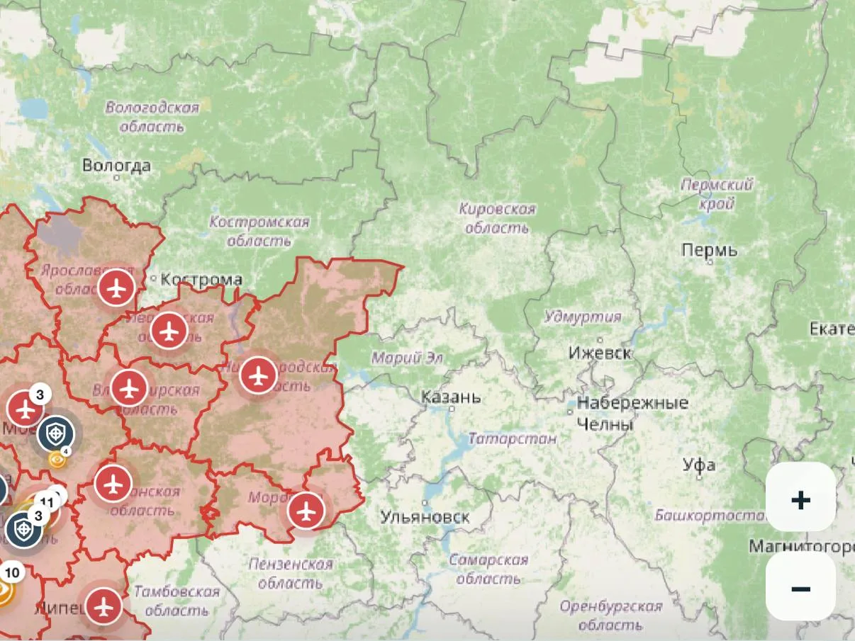 ⚡️Опасность по БПЛА в Нижегородской области и Республике Мордовия.