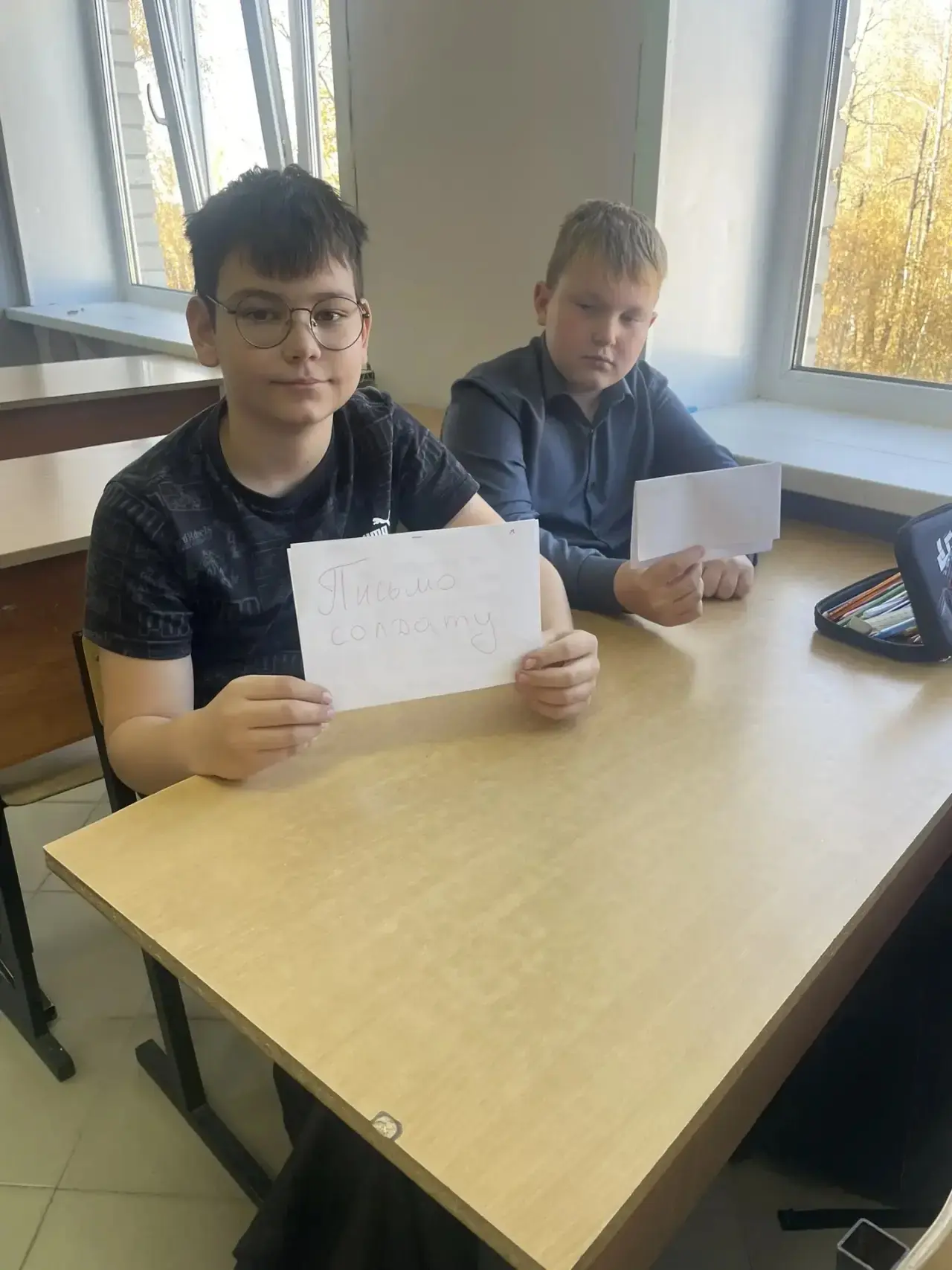 Тепло детских сердец — на передовую!