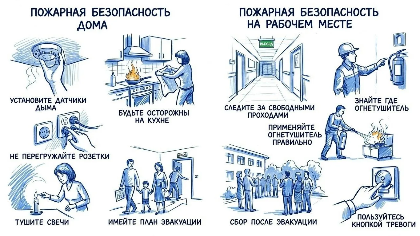 Пожарная безопасность в быту и на работе
