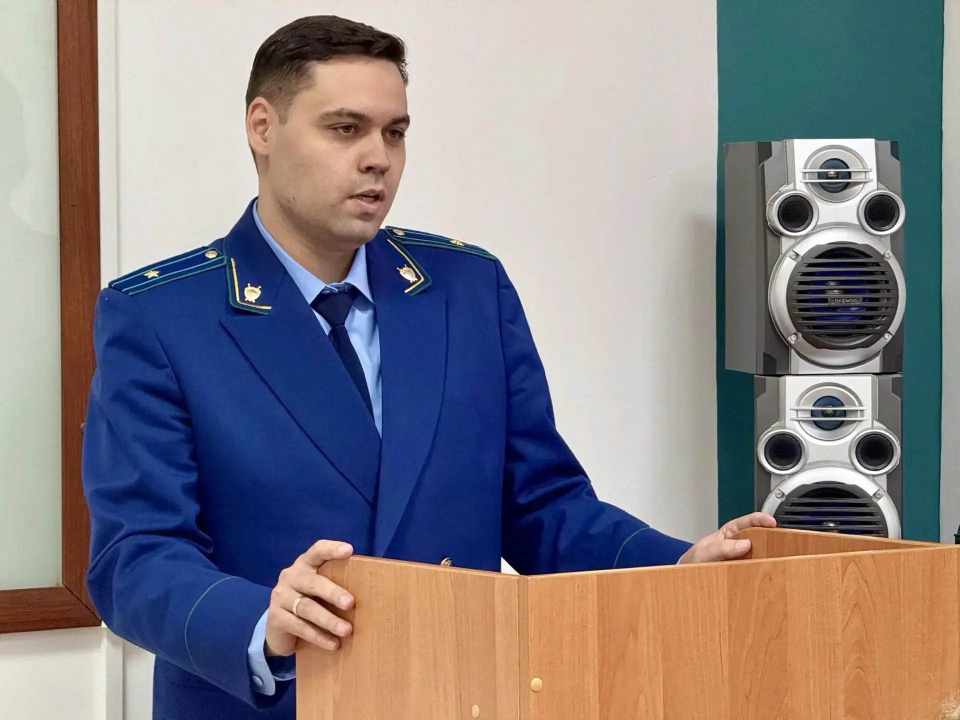 ♦Владимирский природоохранный прокурор Иван Дмитриев встретился со студентами юридическ...