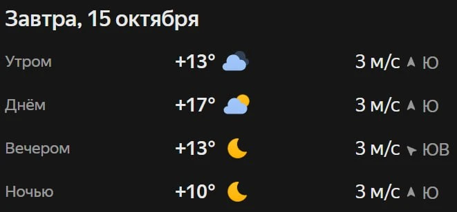 Прогноз погоды☀️