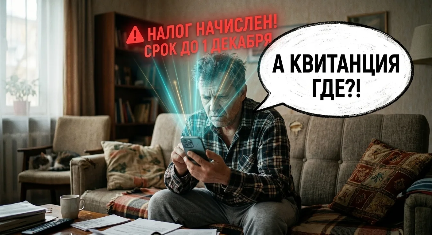 "Налог начислен!" - всплыло на Госуслугах. А квитанции не придут...
