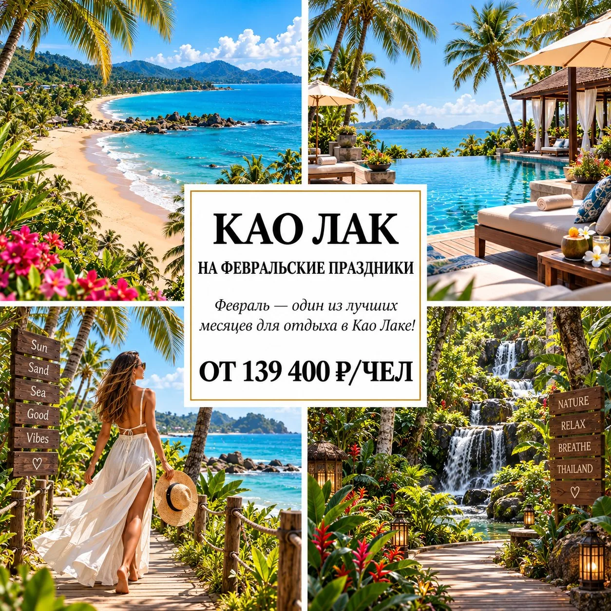 🔥 ОТ 139 400 Р/ЧЕЛ — КАО ЛАК НА ФЕВРАЛЬСКИЕ ПРАЗДНИКИ: ТАИЛАНД БЕЗ СУЕТЫ! 🇹🇭