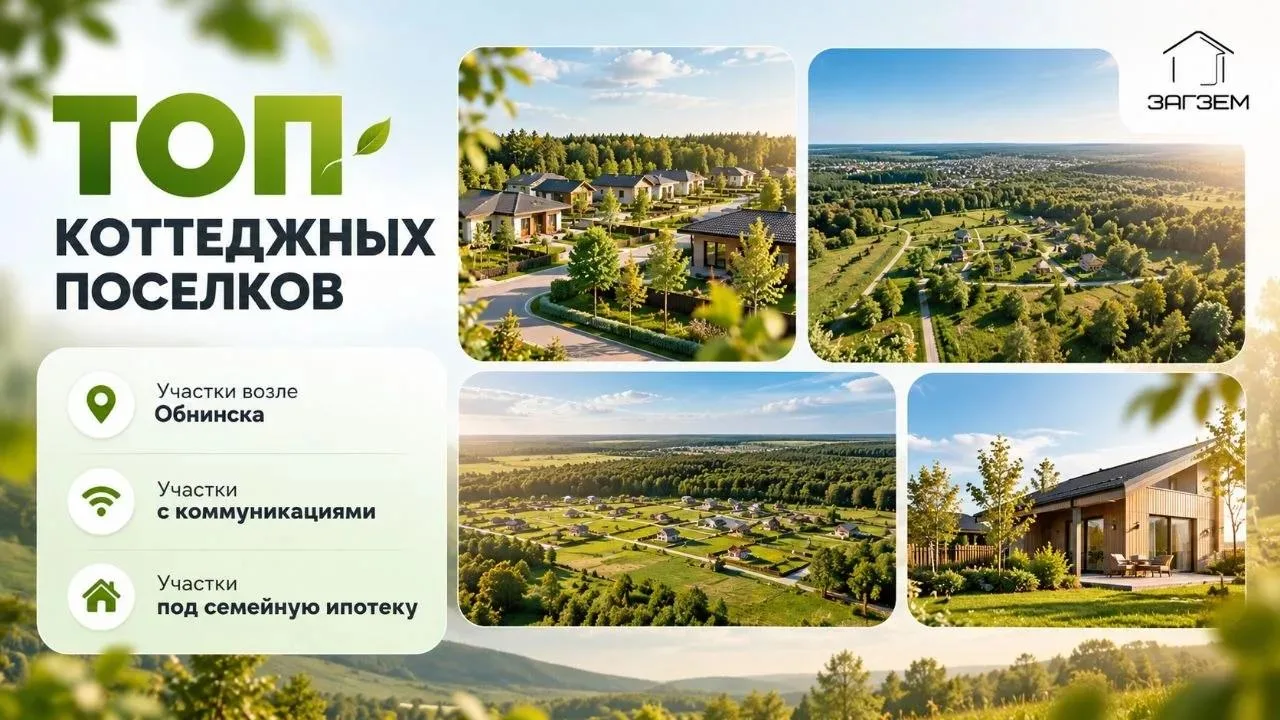 🏡 Собрали для вас подборку ТОП-посёлков возле Обнинска❗️