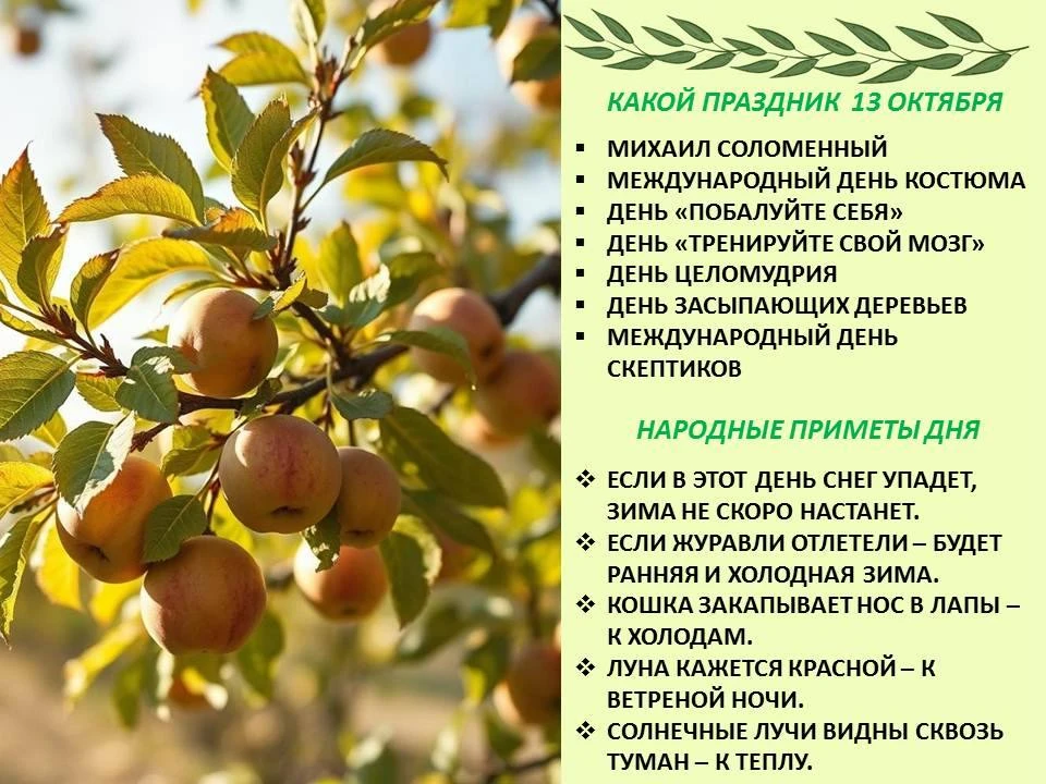 🌷Сегодня 13 октября 2026 года, вторник