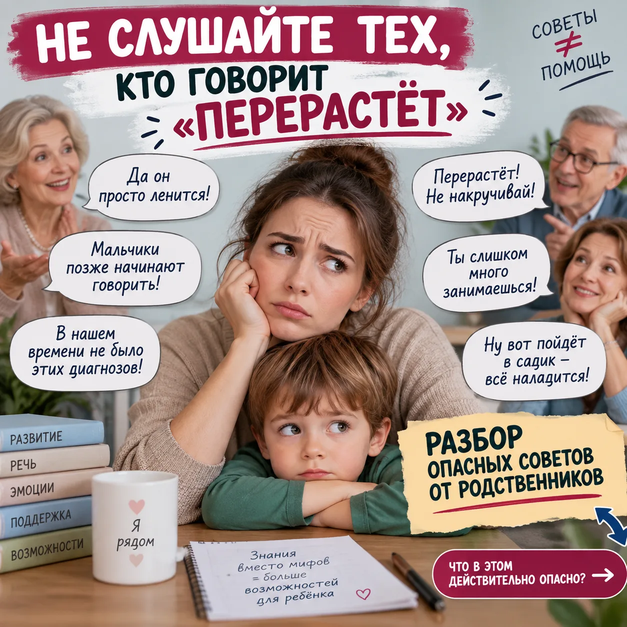 «Он просто мальчик, заговорит позже»