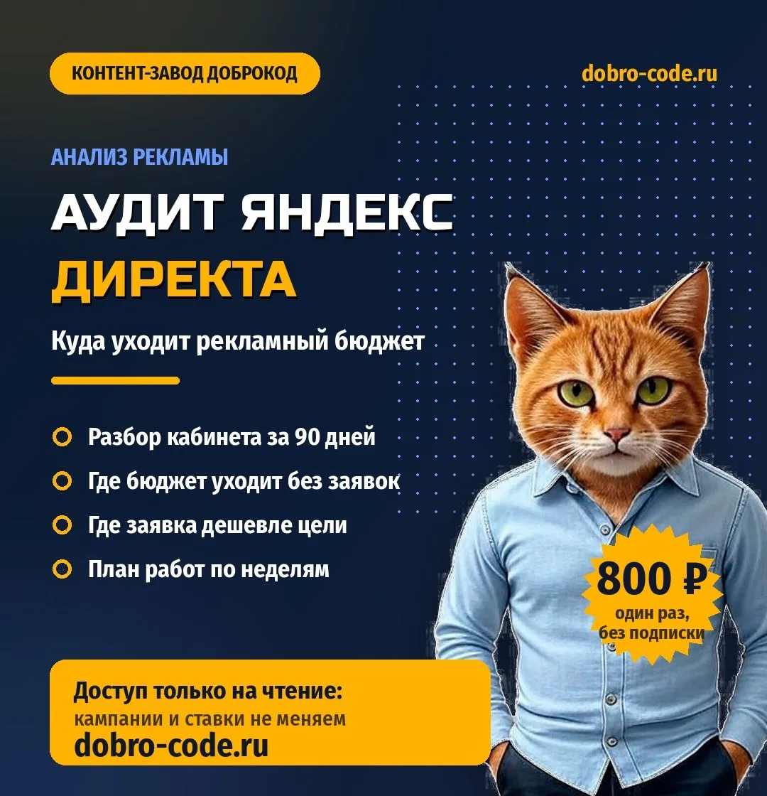 📉 Аудит Яндекс Директа: куда уходит бюджет