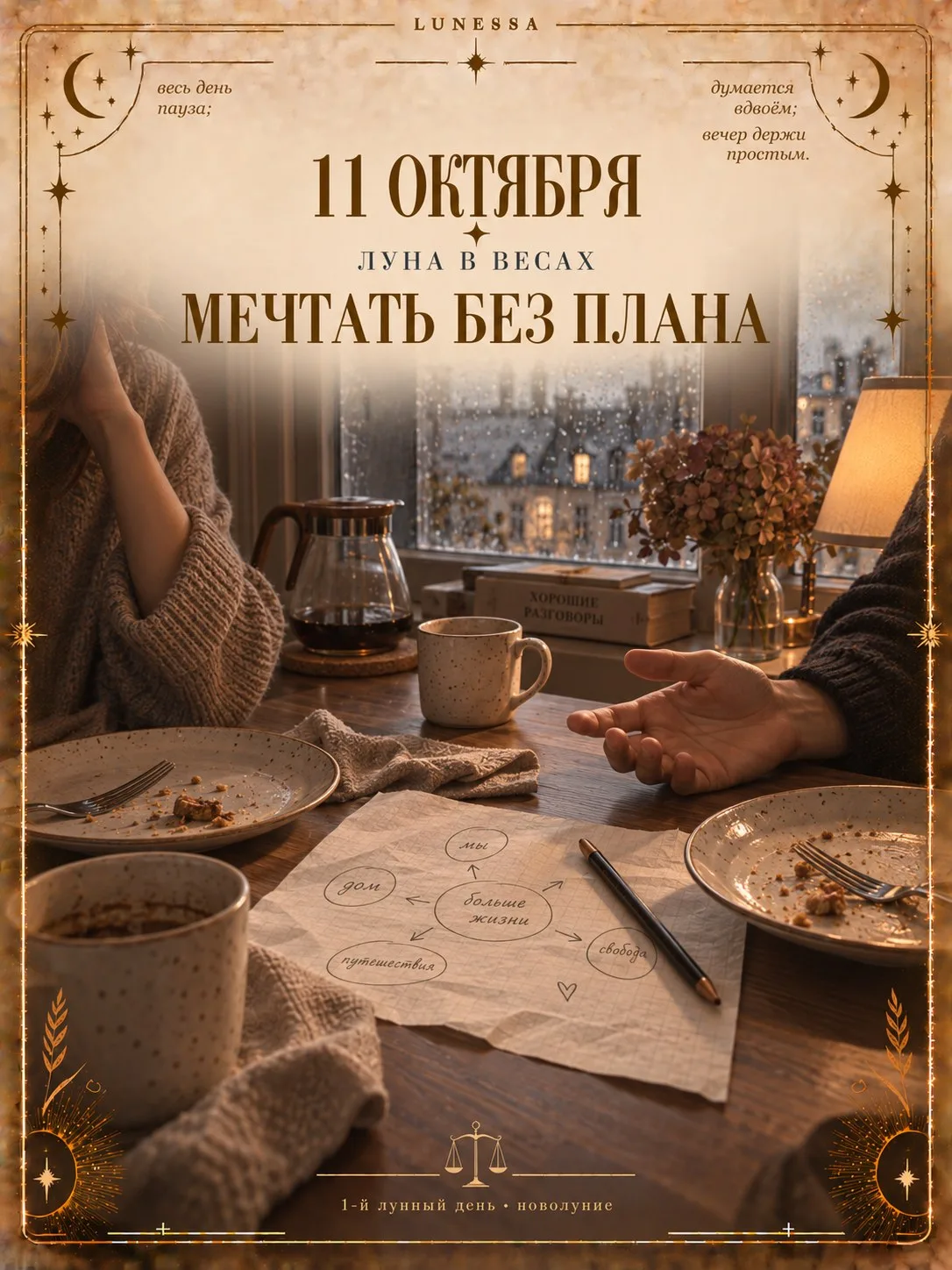 11 октября ✦ Луна в Весах