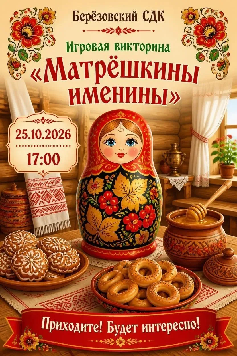 🎁Матрешкины именины в Березовском сельском доме культуры!