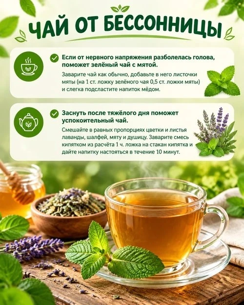 🛌💤 Улучши свой сон с помощью этих травяных чаев!