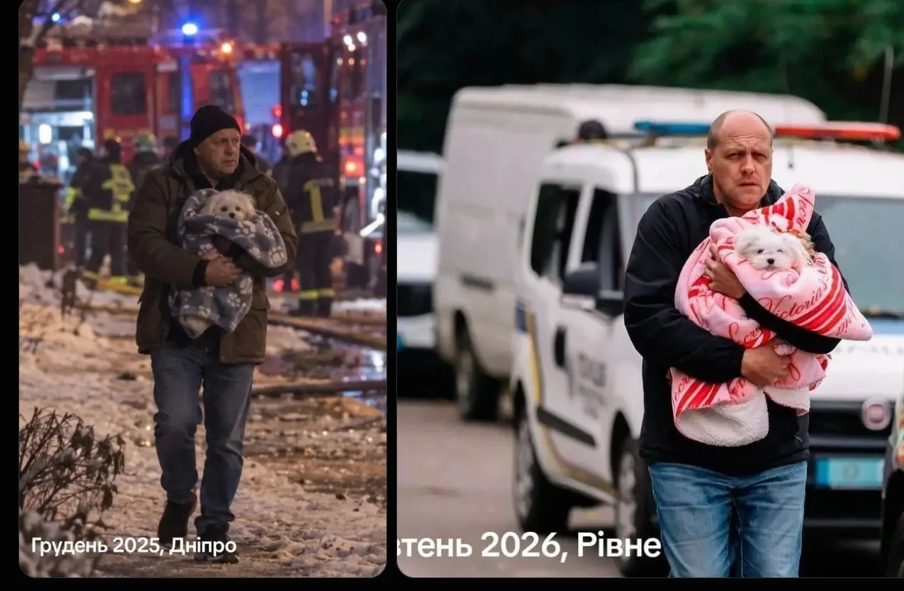Этот парень и его собака фотографируются на каждом посадочном пункте в Украине. Именно ...