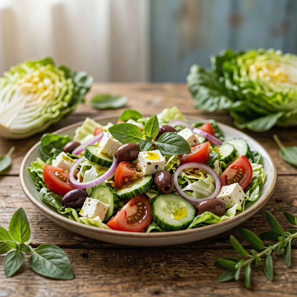 Греческий салат с пекинской капустой🥬