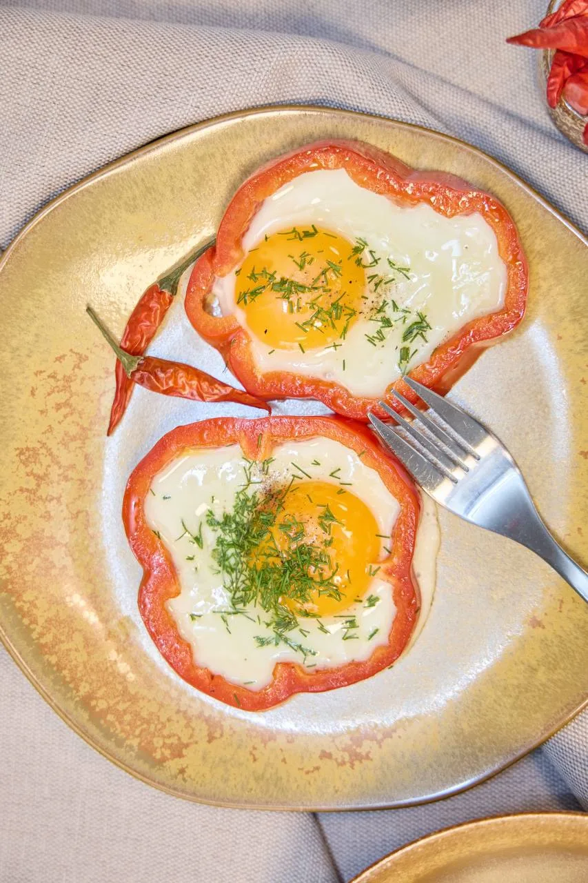 РЕЦЕПТ 4️⃣-  Глазунья солнышко 🍳