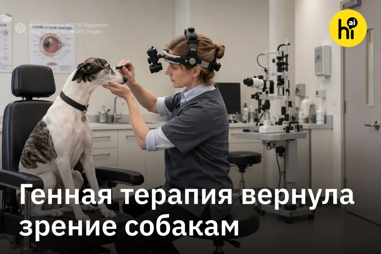 💡 Генная терапия вернула зрение собакам с наследственной слепотой