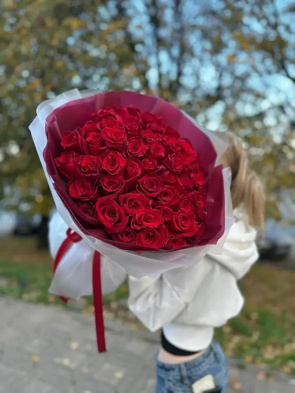 45 эквадорских роз❤️