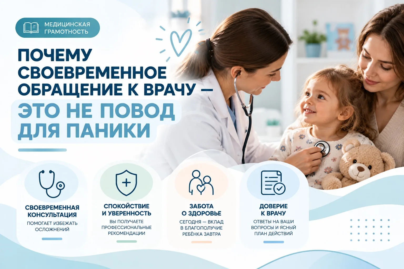 👨‍⚕️ Почему своевременное обращение к врачу — это не повод для паники