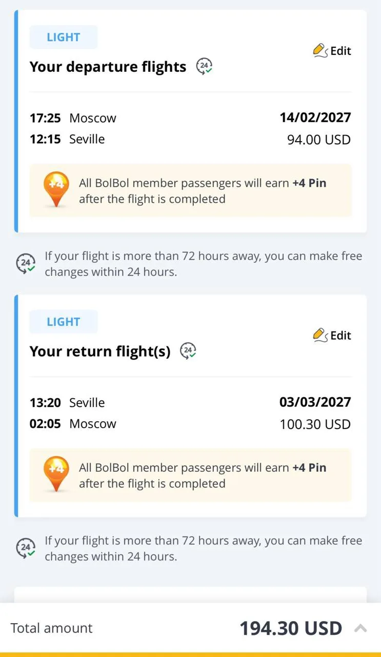 У Pegasus Airlines точечная хорошая распродажа билетов для Петербурга и Москвы в Европу...