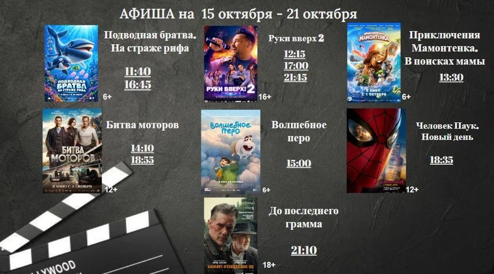 Новая афиша Юбилейного кинотеатра