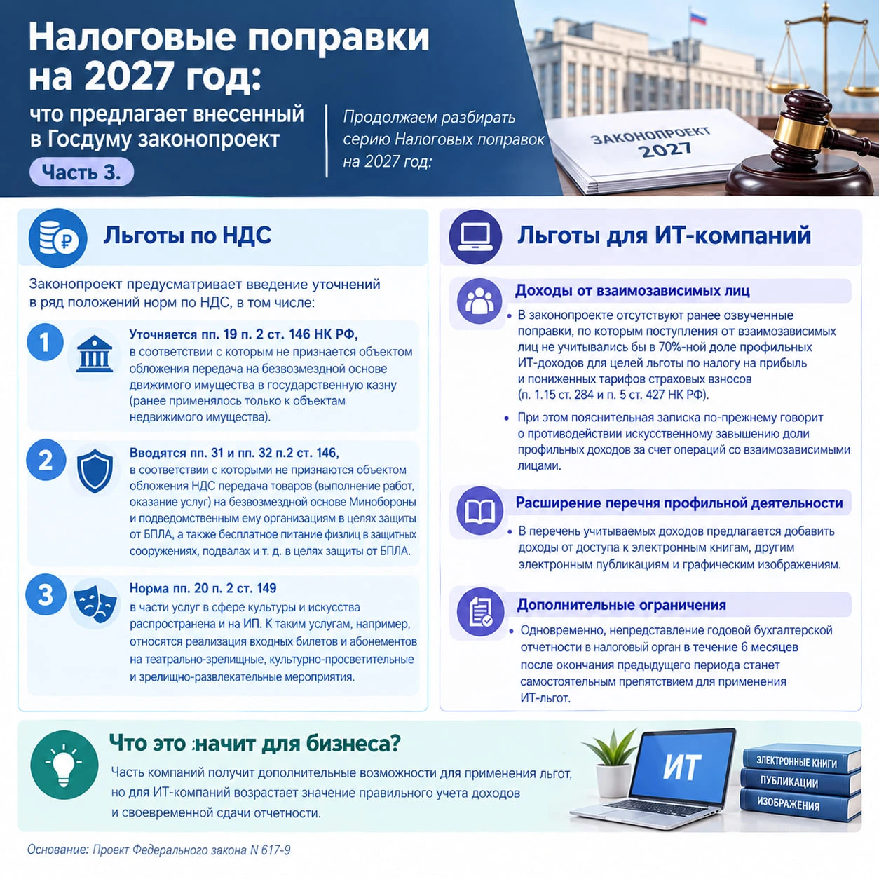 Налоговые поправки на 2027 год: что предлагает внесенный в Госдуму законопроект