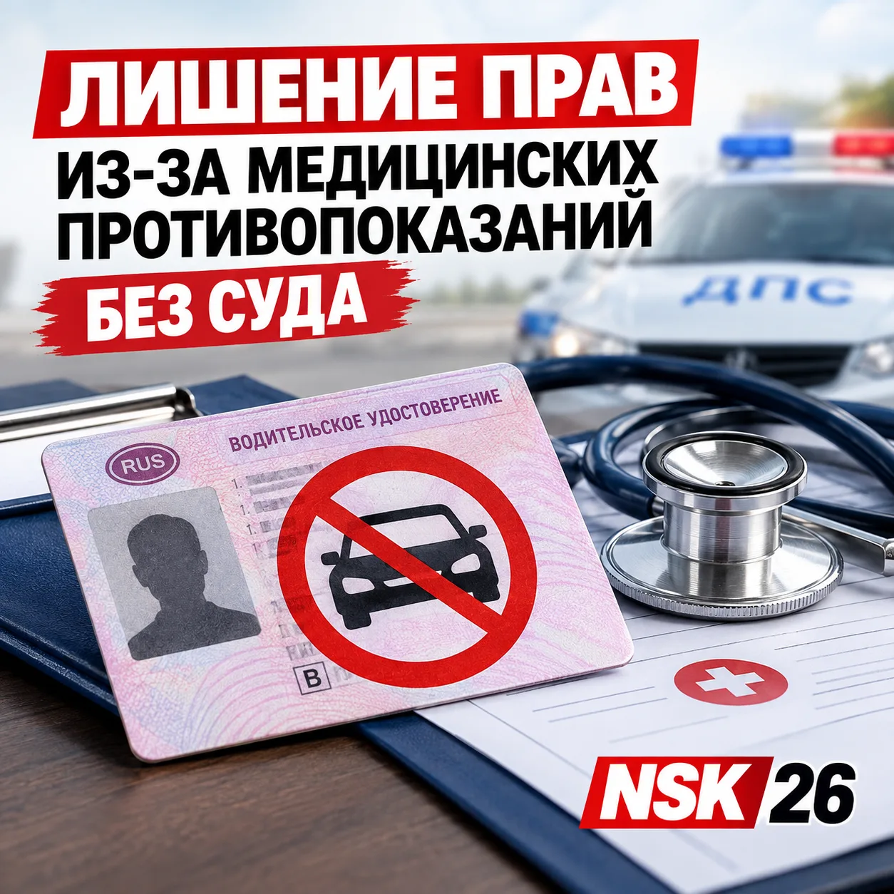 🪪 С 1 марта 2027 года водителей смогут лишать прав из-за медицинских противопоказаний ...