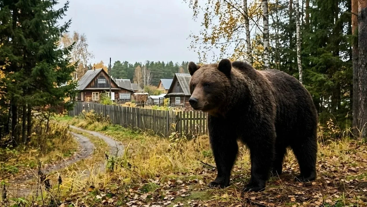 🐻 Октябрь и ноябрь — самые опасные месяцы для встреч с медведями в Тюменской области