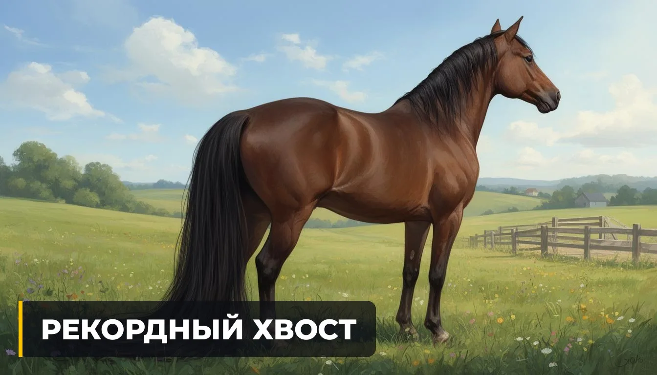🇺🇸 4,1-МЕТРОВЫЙ ХВОСТ СДЕЛАЛ ЛОШАДЬ РЕКОРДСМЕНКОЙ ГИННЕССА