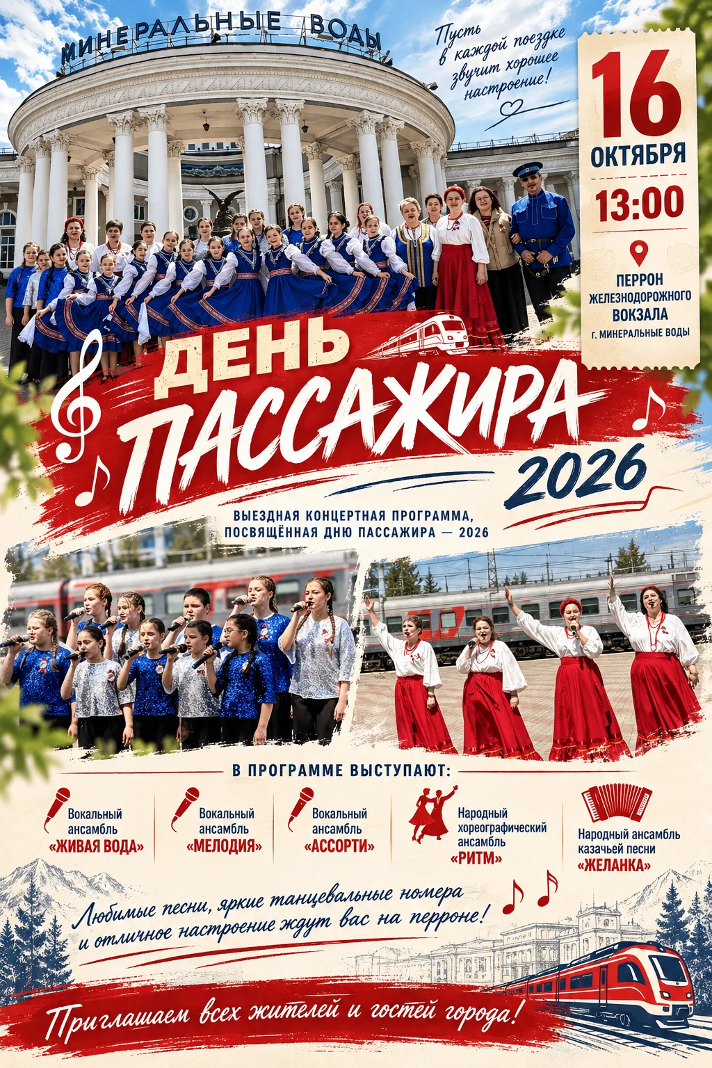🚂 Музыка в пути: Праздник на железнодорожном вокзале