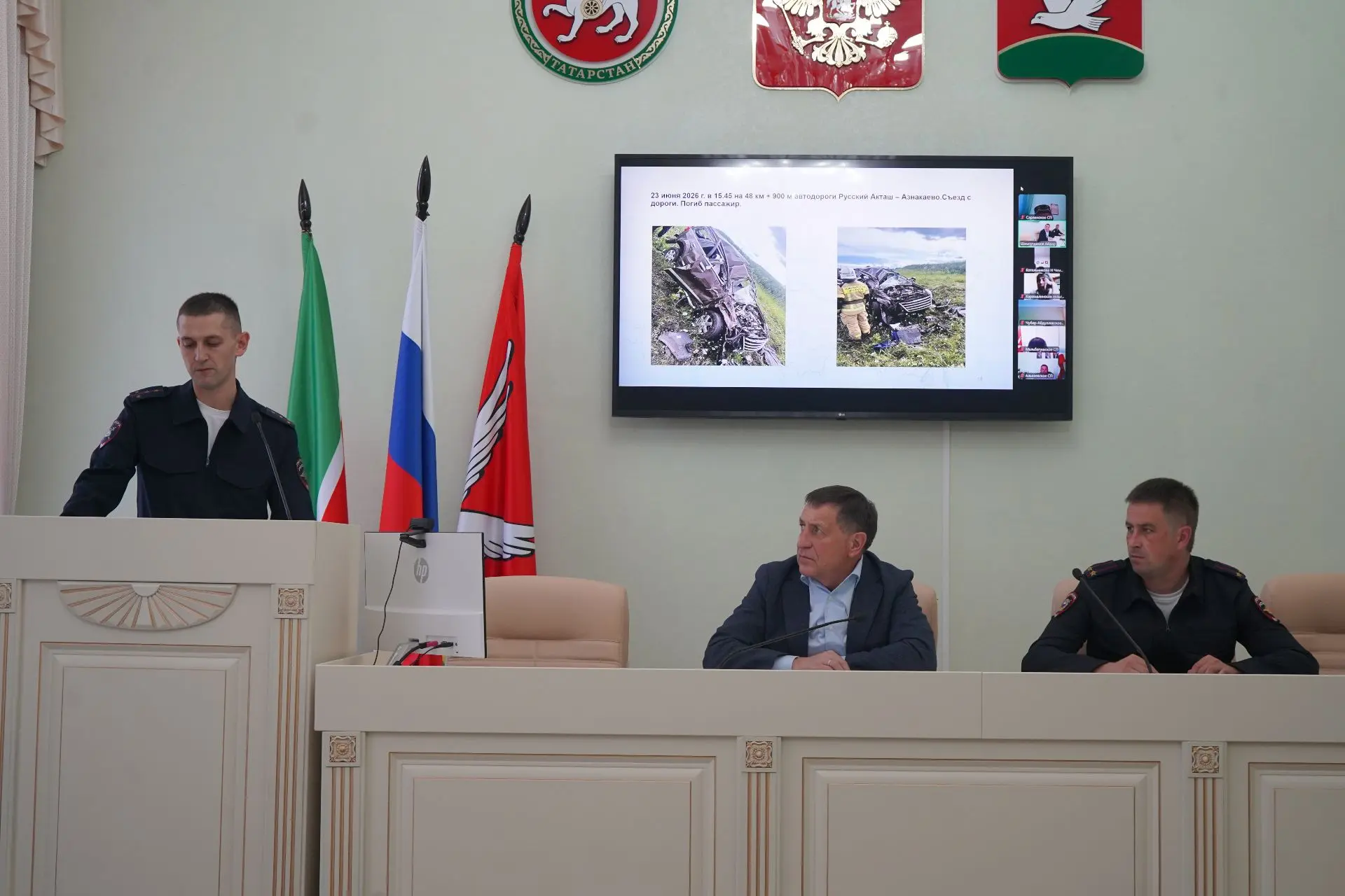 📍 В Азнакаевском районе прошла комиссия по безопасности дорожного движения