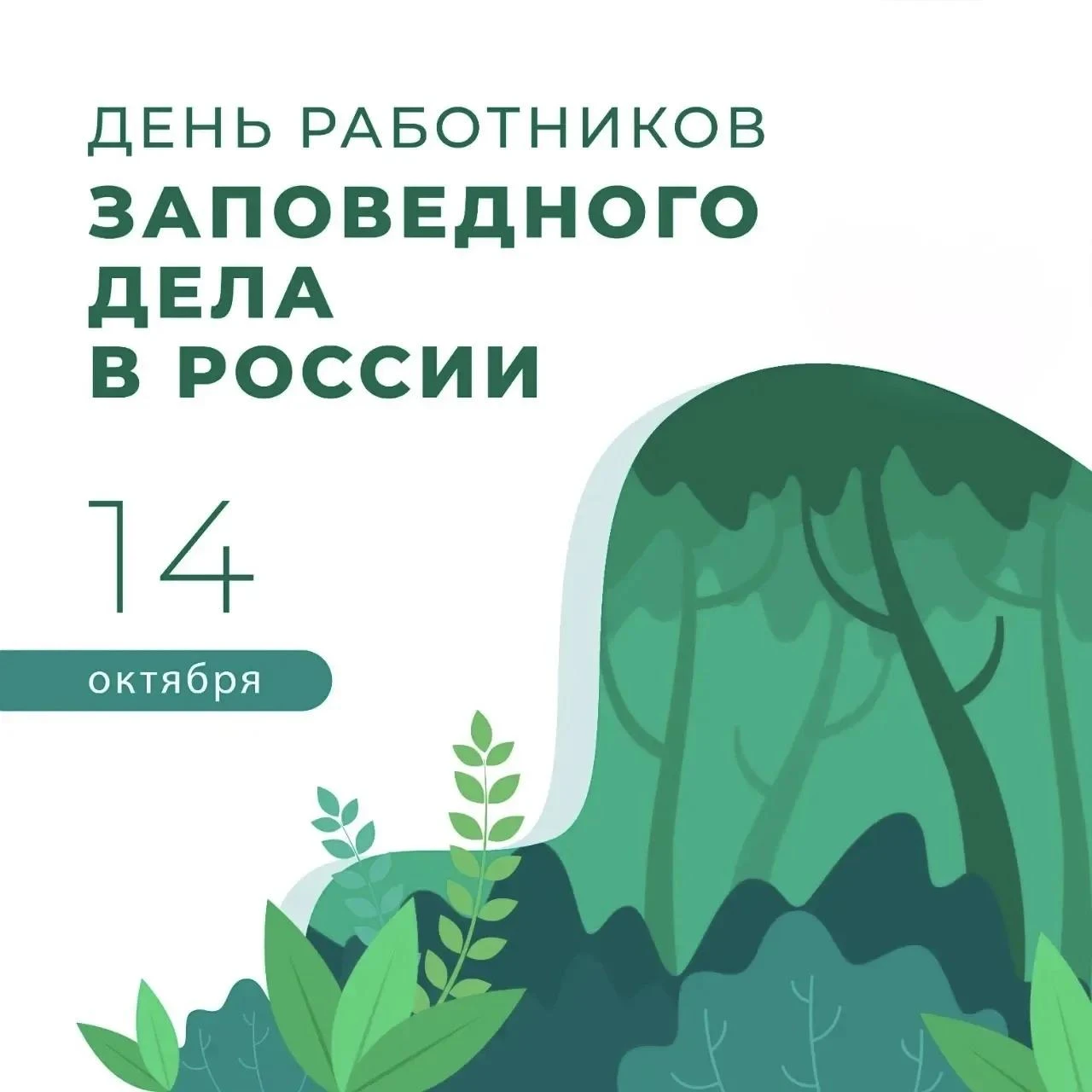 🌿 14 октября — День работников заповедного дела в России