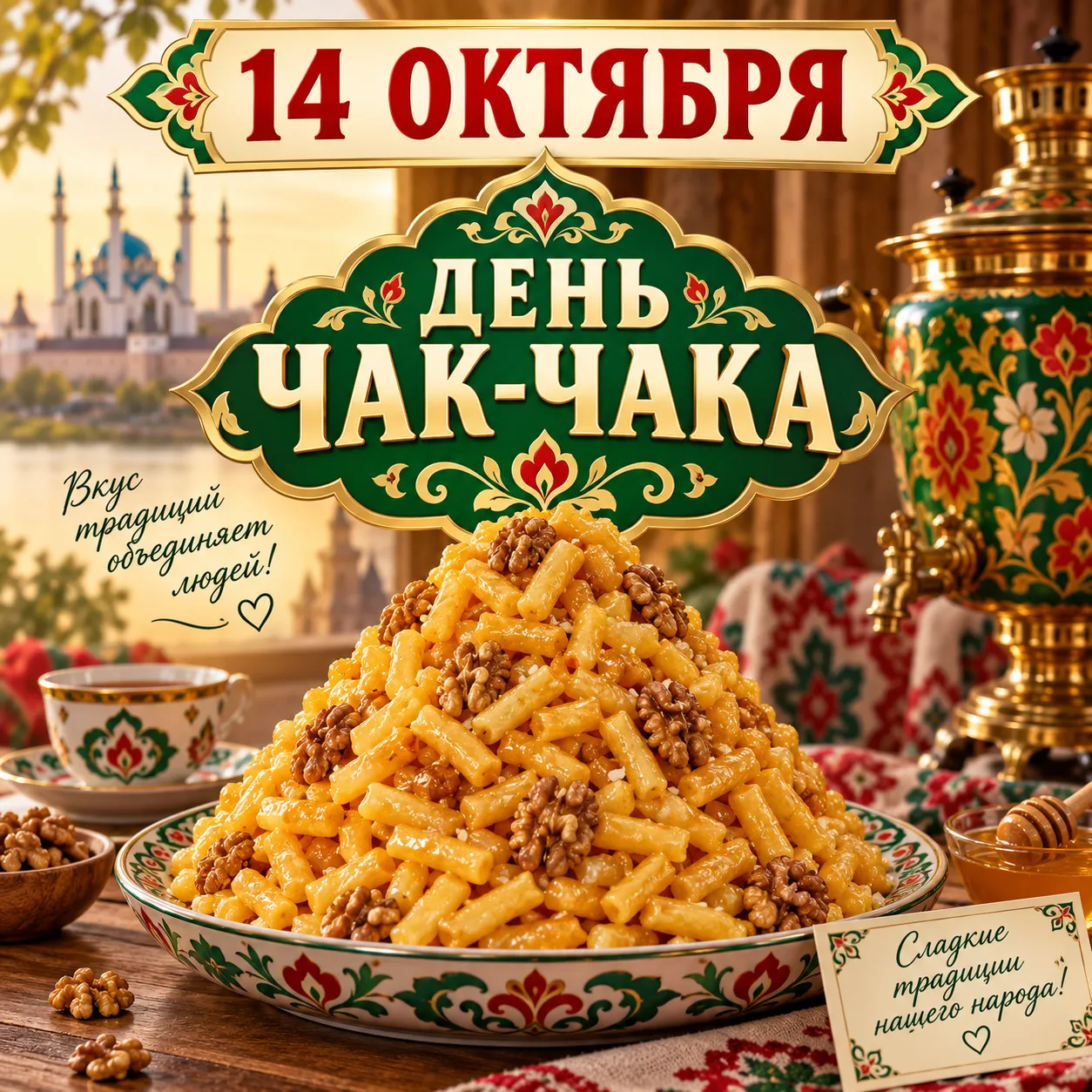 🥮 14 октября — День чак-чака!