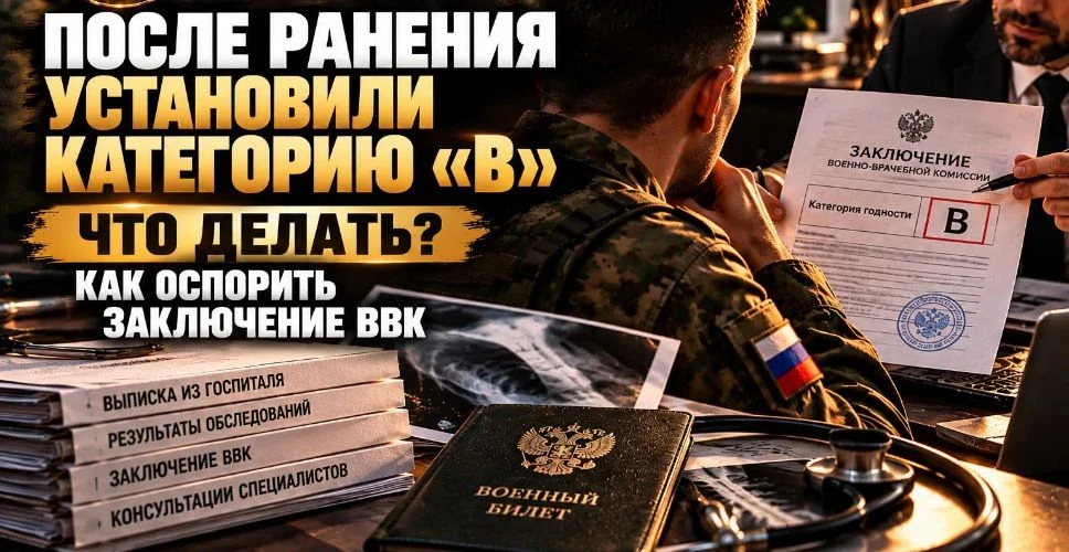 🏥 После ранения установили категорию «В», но состояние здоровья не позволяет полноценн...
