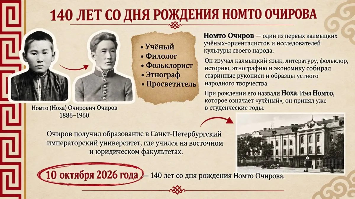 140 лет со дня рождения Номто Очирова
