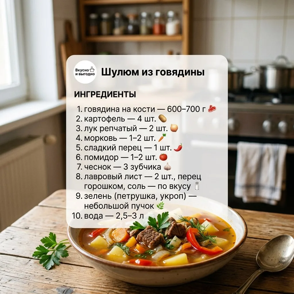 ШУЛЮМ ИЗ ГОВЯДИНЫ