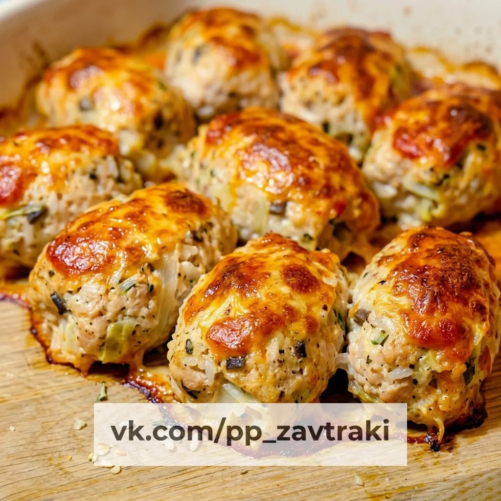 🥬 ПП-завтрак: ленивые голубцы с курицей и грибами - 8 штук