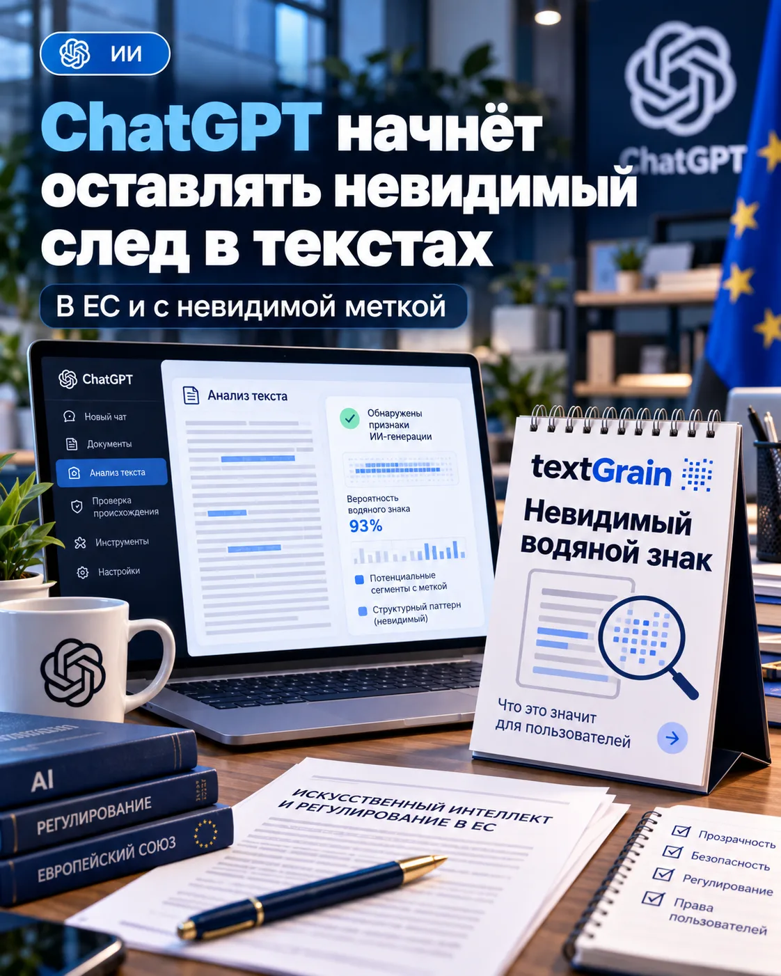 ChatGPT начнёт оставлять невидимый след в текстах