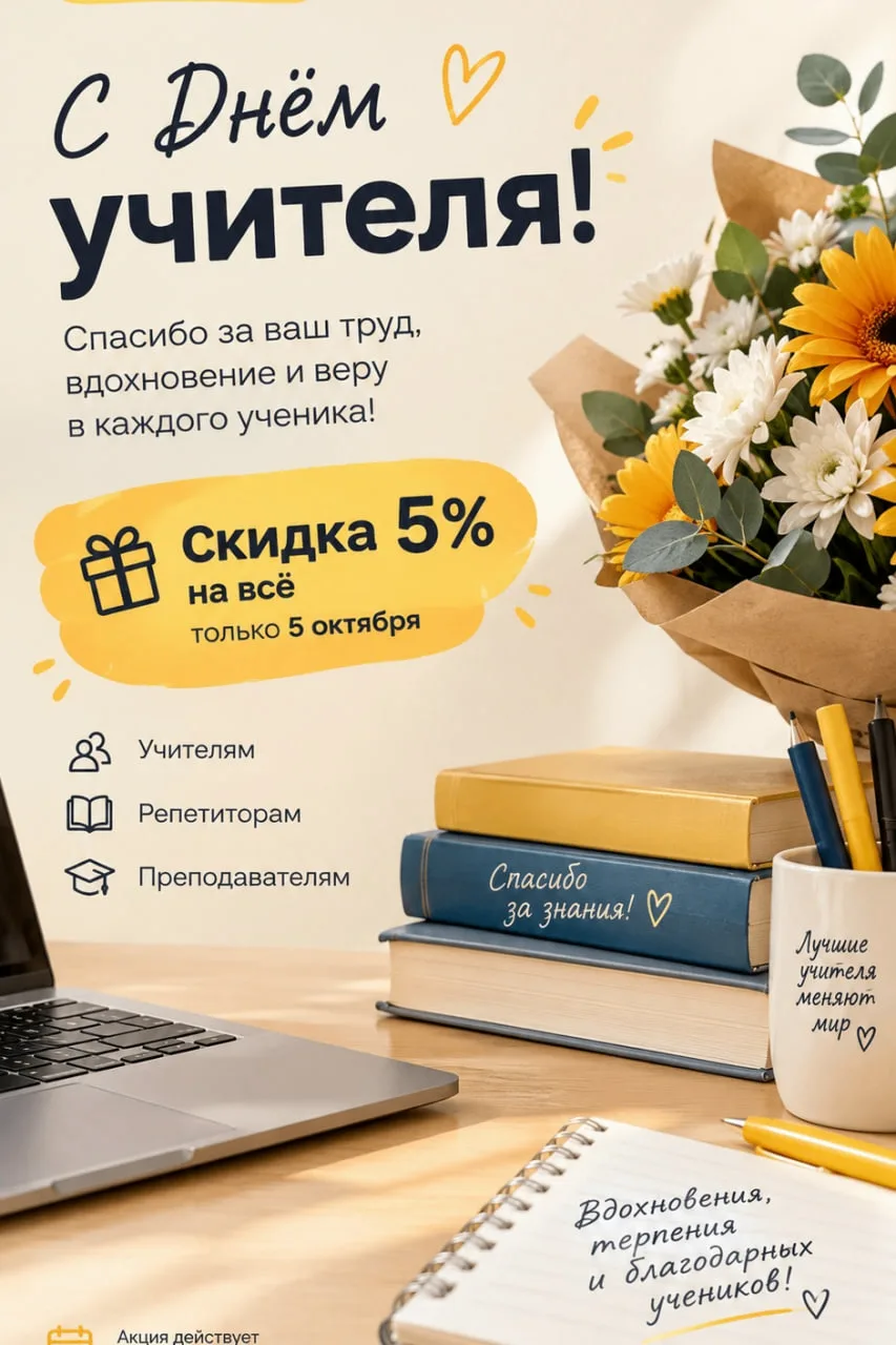 📚 С Днём учителя! 🍎