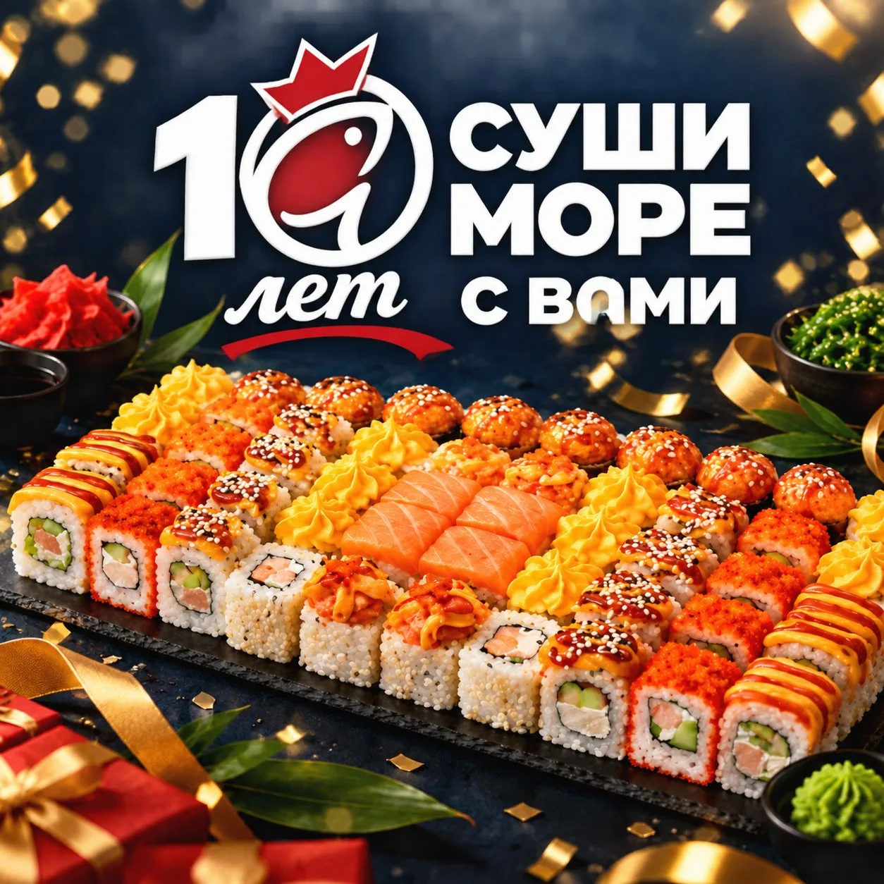 🎂 СУШИ МОРЕ — 10 ЛЕТ!