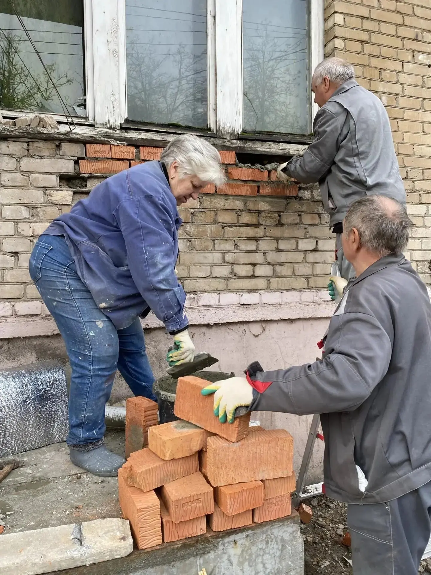 На Ленина 79 восстановили кирпичную кладку фасада
