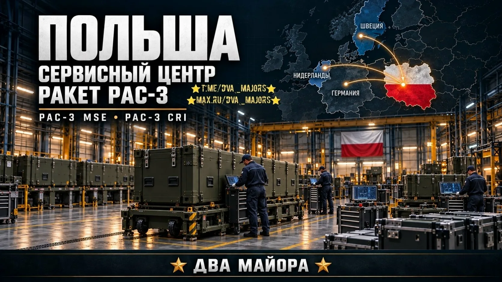 🇵🇱🏭Польша становится главным военным сервисным центром НАТО в Европе